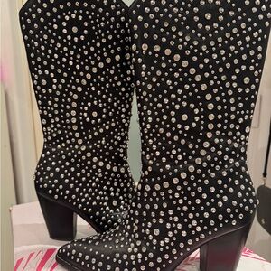 Women’s Black studded boots